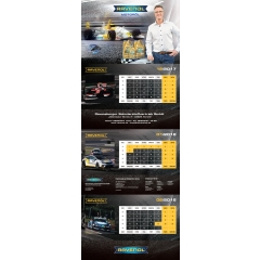 Фирменный настенный календарь RAVENOL® Ralf Schumacher